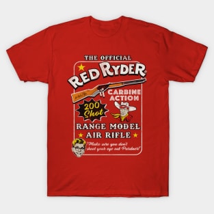 Christmas Story Official Red Ryder Carbine Action 200 Shot Range Model Air Rifle T-Shirt